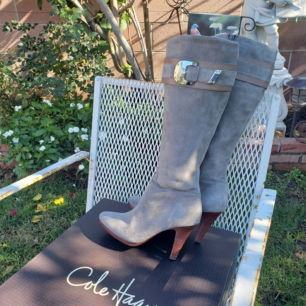 COLE HAHN SUEDE BOOTS